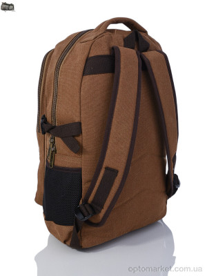 Рюкзак чоловічі 6121 brown Superbag коричневий  оптом от Optomarket