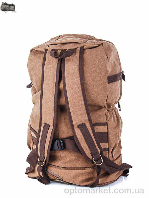 Рюкзак чоловічі 6131 brown Superbag коричневий  оптом от Optomarket