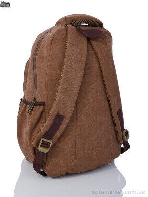 Рюкзак чоловічі 6138 brown Superbag коричневий  оптом от Optomarket