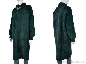 Пальто жіночі 6171 green Edel зелений оптом от Optomarket