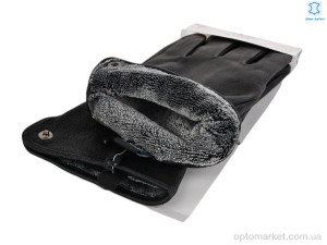 Рукавички чоловічі 62-1 black олень Paidi чорний  оптом от Optomarket