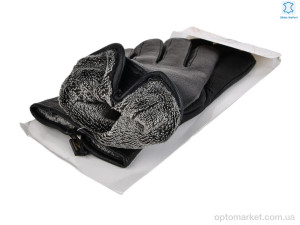 Рукавички чоловічі 62-3 black олень Paidi чорний  оптом от Optomarket