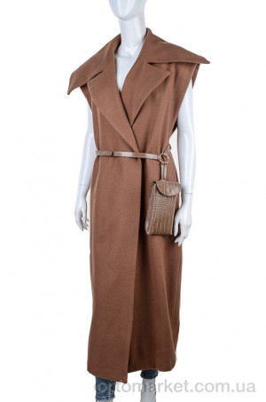 Купить Жилетка женские 6201 brown Minya коричневый