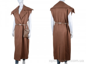 Жилетка женские 6201 brown Minya коричневый  оптом от Optomarket