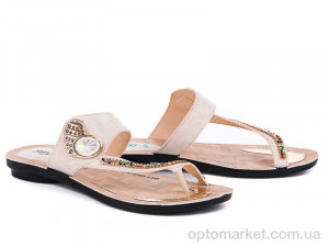Купить Шльопанці жіночі 6211 бежевый Selena