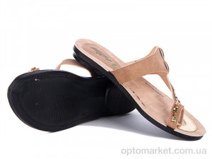 Купить Шльопанці жіночі 6211 кемел Selena