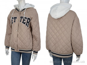 Куртка жіночі 6218 d.beige TurnHug бежевий  оптом от Optomarket