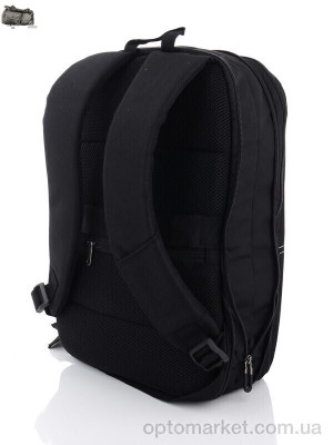 Рюкзак чоловічі 623 black Superbag чорний  оптом от Optomarket