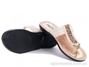 Купить Шльопанці жіночі 6242 бежевый Selena
