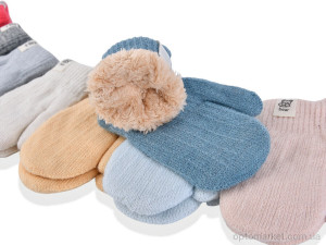 Рукавиці дитячі 6352 (акрил) mix Henu мікс  оптом от Optomarket