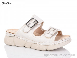Купить Шльопанці жіночі 6383-7 Chunsen бежевий