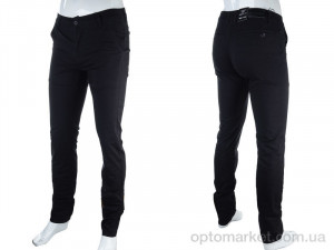 Брюки чоловічі 640129 black Ggraces чорний  оптом от Optomarket