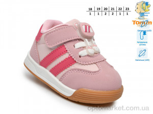 Кросівки дитячі 65031A LED TOM.M рожевий  оптом от Optomarket