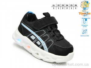 Кросівки дитячі 65044A LED TOM.M чорний  оптом от Optomarket
