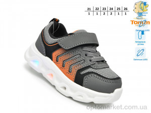 Кросівки дитячі 65045B LED TOM.M сірий  оптом от Optomarket