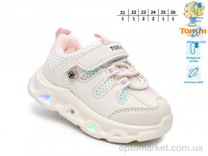 Кросівки дитячі 65046Y LED TOM.M бежевий  оптом от Optomarket