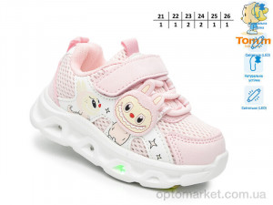 Кросівки дитячі 65047E LED TOM.M рожевий  оптом от Optomarket