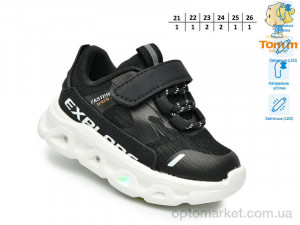 Кросівки дитячі 65048A LED TOM.M чорний  оптом от Optomarket