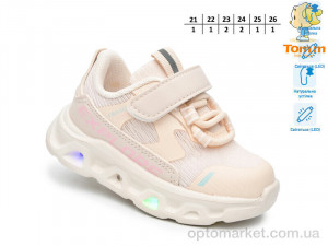 Кросівки дитячі 65048Y LED TOM.M рожевий  оптом от Optomarket