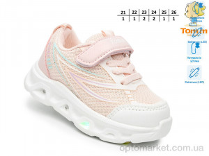 Кросівки дитячі 65049E LED TOM.M рожевий  оптом от Optomarket
