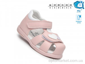 Босоніжки дитячі 65057D Флип рожевий  оптом от Optomarket