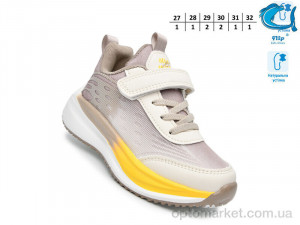 Кросівки дитячі 65086E Флип бежевий  оптом от Optomarket