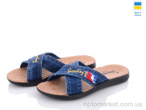 Купить Шльопанці чоловічі 6518 sport Steel синій