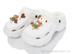 Купить Крокси жіночі 6600 white Deshman білий