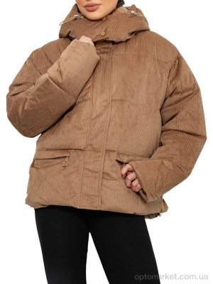 Купить Куртка жіночі 6706 (12059) d.beige Лили коричневий