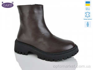 Купить Черевики жіночі 6723 корич шкіра байка Garti коричневий