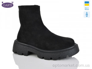Купить Черевики жіночі 6725 чорний замш байка Garti чорний
