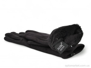 Рукавички жіночі 68-5 пальто black Paidi чорний  оптом от Optomarket