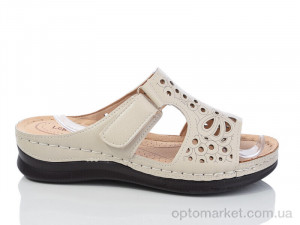 Купить Шльопанці жіночі 683-1 Leguzaza бежевий