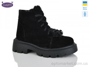 Купить Черевики жіночі 6971 чорний замш хутро Garti чорний