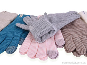 Рукавички жіночі 7029 mix Henu мікс  оптом от Optomarket