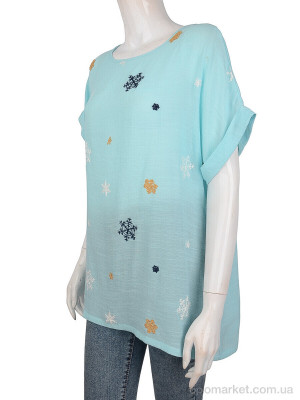 Купить Блуза жіночі 703 (08500) l.blue J.J.F. блакитний