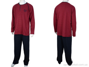 Пижама чоловічі 7103 bordo Falkom бордовий  оптом от Optomarket