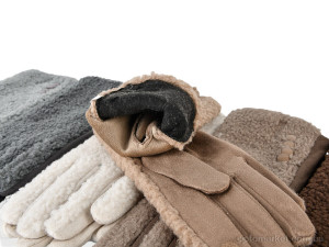 Рукавички жіночі 711-4 (тедді) mix Ronaerdo мікс  оптом от Optomarket