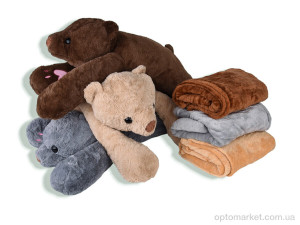 Купить Пледи дитячі 7149 (12122) ведмідь іграшка (60х26) -плед 120x160 mix Colorful Home мікс