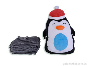 Купить Пледи дитячі 72-5 (12136) пінгвін іграшка (45х25)-плед 120x160 black Malloory Home чорний