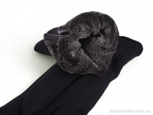 Рукавички чоловічі 73-2 трикотаж black Paidi чорний  оптом от Optomarket