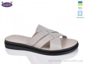 Купить Шльопанці жіночі 74 беж шкіра Garti бежевий