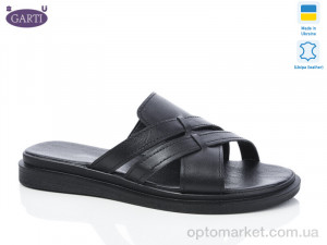 Купить Шльопанці жіночі 74 чорна шкіра Garti чорний