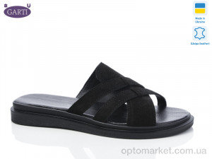 Купить Шльопанці жіночі 74 чорний замш Garti чорний