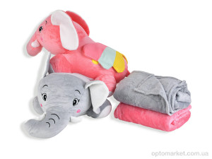 Купить Пледи дитячі 7502 (12120) слон іграшка (55х25)-плед 120x160 mix Colorful Home мікс