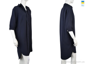 Сукня жіночі 753 синій Vande Grouff сірий  оптом от Optomarket