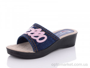 Купить Шльопанці жіночі 76 синій Sali синій