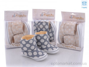 Купить Пінетки дитячі 7619 mix Papulin мікс