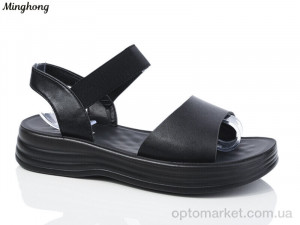 Купить Босоніжки жіночі 7717-39 black масажка Minghong чорний
