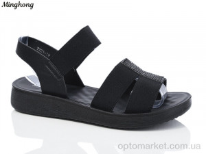 Купить Босоніжки жіночі 7721-39 black масажка Minghong чорний